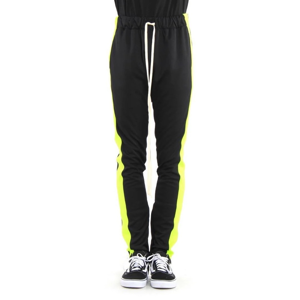 Black and Neon Green EPTM joggers